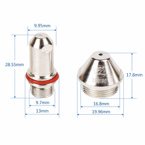 P-100 PLASMA CUTTING NOZZLE AND ELECTRODE